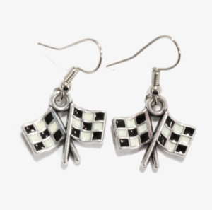Checkered Flag Earrings - Earring