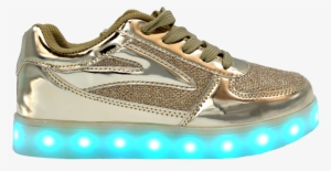 Galaxy Led Shoes Light Up Usb Charging Low Top Kids - Gs Low Top Fusion (gold)