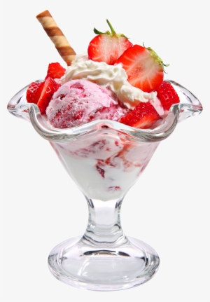 Ice Cream Png Image - Мороженое С Клубниками