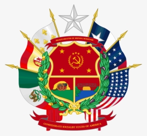 Amp Coat Of Arms Of The Cssa - Six Flags Over Texas Seal