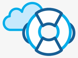 Vmware Disaster Recovery Solutions Cloud Dr Logo - Baseball Ball Silhouette