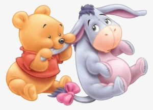 Cute Winnie The Pooh Drawings - Baby Pooh And Eeyore