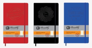 Essential-deboss - Piccadilly Essential Notebook, Ruled, Black - M