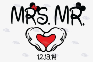 Just Married Clipart Png Download - Mr & Mrs Mickey