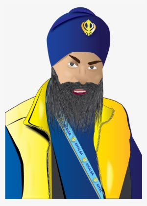 Vector Image Of Sardar Paul Singh - Turban