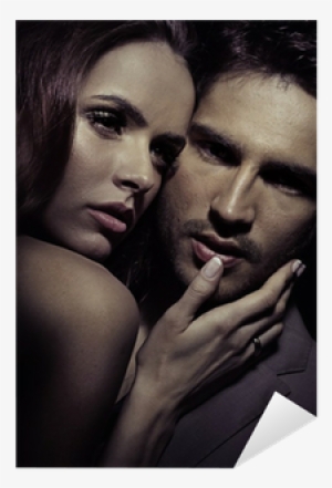 Black-white Portrait Of Loving Couple Sticker • Pixers® - Jackie Collins Sinners