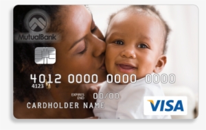 Image Of Mother With Child On Debit Card - Personal Photo On Debit Card
