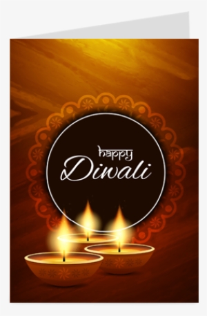 Dazzling Diwali Greeting Card - Diwali Plain Greeting Cards