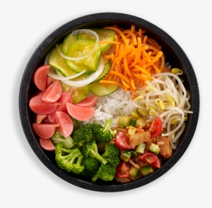 Scroll Down - Korean Food Top View Png