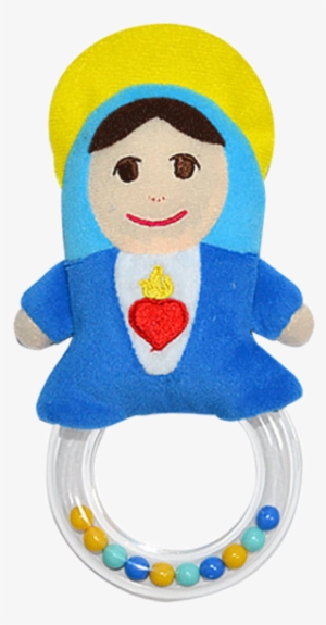 Mother Mary Pray For Us Plush Rattle - Child