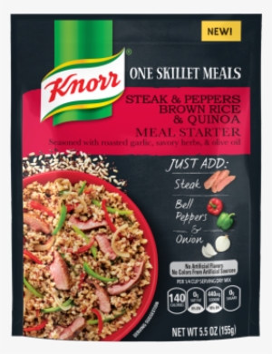 Steak And Peppers Brown Rice And Quinoa - Knorr One Skillet Meals