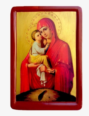 Icon Virgin Mary - Virgin And Child Painting Christian Art