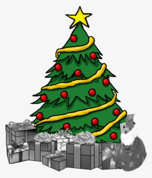Christmas Tree - Cartoon Xmas Tree Png