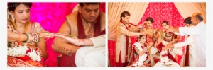Mandap Ceremony Bride Groom Gold Pink Red Ivory Indian - Los Angeles