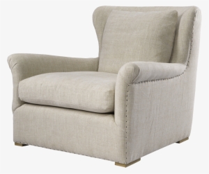 Armchair Png Image - French Country Furniture Wingback Linen Upholstered