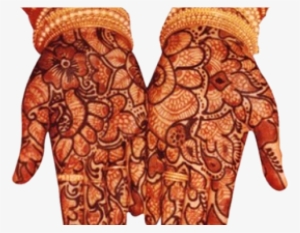 Mehndi Clipart Indian Hindu Wedding - Black Red Mehendi Designs