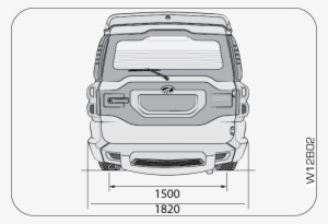 2 Rear View - Scorpio Dimensions In Feet