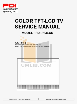 Haier Television Repair Manuals Service Manual Array - Lcd Television