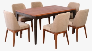 Nhill Tw 1 Table 6 Chair Dining Set Mahogany Top - Chair