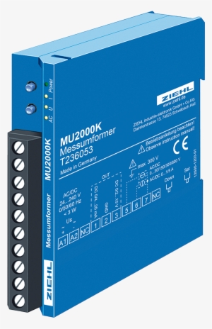 Universal Measuring Transducer Type Mu2000k - Transducer Ziehl Industrie-elektronik Gmbh
