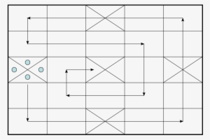 Example Of A Chowka Bhara Board Showing The Path Of - Chowka Bara Game