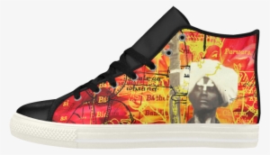 The Sitar Player High Top Action Leather Men's Shoes - Shoe