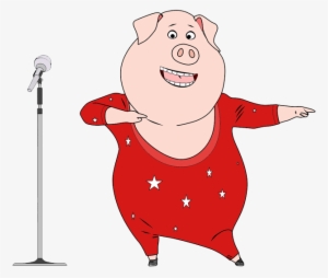 Sing Movie Clip Art - Sing Pig Clip Art