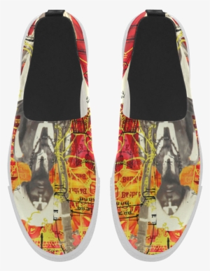 The Sitar Player Slip-on Microfiber Women's Shoes - Slip-on Shoe