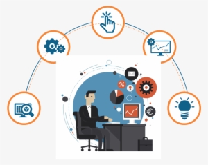 Infographics Design In Hyderabad - Working In Office Clipart