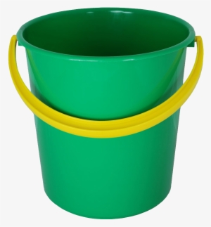 Green Plastic Bucket Png Image - Bucket Png