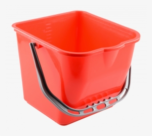 Plastic Bucket With Spout, Red