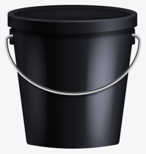 Black Bucket Png Clipart