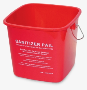 6-quart Sanitizing Small Utility Pail - Plastic