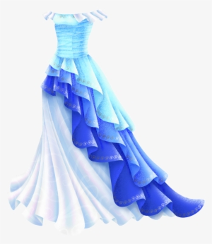 Blue Drawing Dress Clipart Library Stock - Princess Dresses To Draw