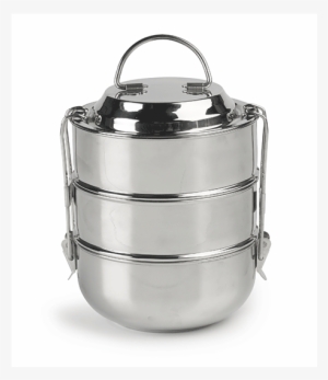 Raja 3-tier Tiffin - Stainless Steel Lunch Box Leak Proof India