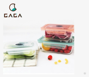 Glass Microwave Safe Square Air Tight Tiffin Bento - Contact Grill