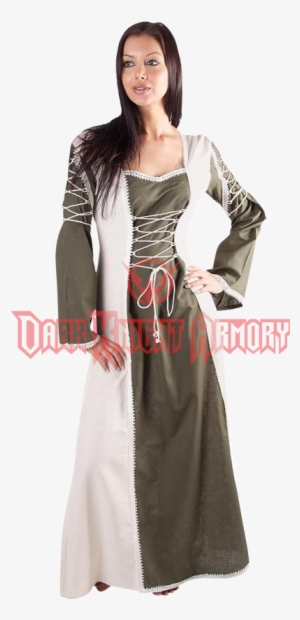 Ladies Layered Medieval Dress - Dress