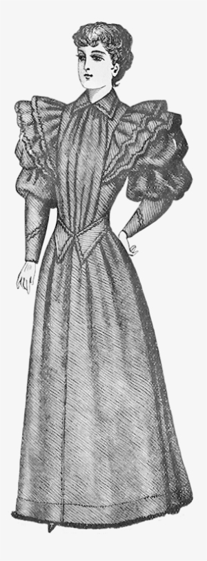 Victorian Clothing Home Dress 1894 - Victorian Era