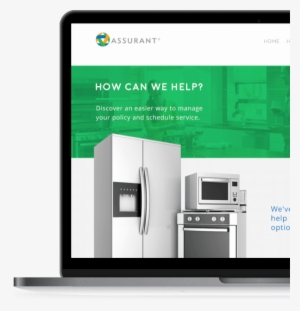 Assurant Self Service Portal On Desktop Computer - Home Appliance