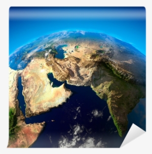 Arabian Peninsula And India From Space Wall Mural •