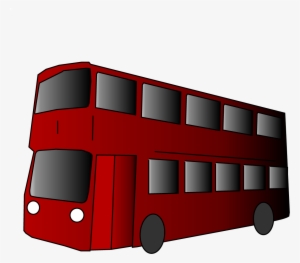 Free Vector Red Travel Bus Clip Art - Tour Bus Clip Art - 600x308 Png 