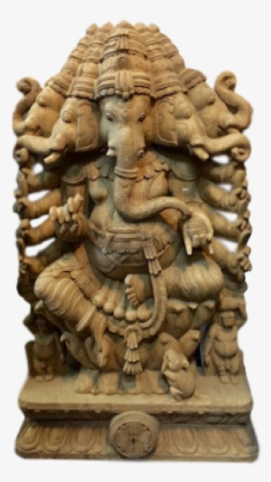 Big Sitting Ganesh - Carving