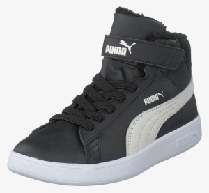 Puma Smash V2 Mid L Fur V Ps Puma Black-puma White - Puma