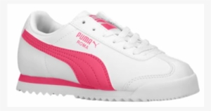 Puma, 354259-22, Kids, Roma Basic Jr, White/fuschia - Puma 35425922