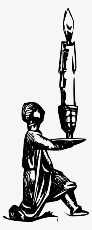 How To Set Use Antique Statue Candel Holder Clipart