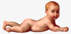 What A Cute Baby I Love This Pose I Created This Digital - Victorian Baby Clip Art