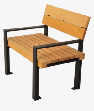 Benches In Wood - Chair In Park Png