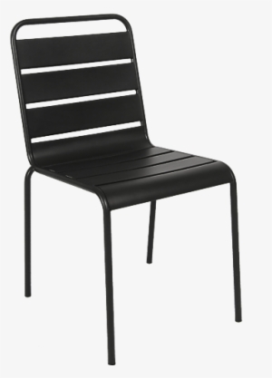 Portage Park - Erp Chairs Outdoor Steel Chair Without Arm In Black