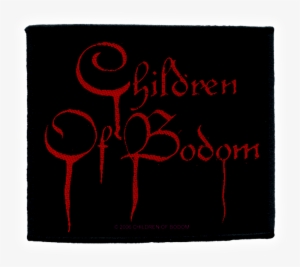 Children Of Bodom Official Woven Patch Blood Logo Woven - Children Of Bodom Logo