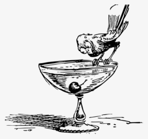 Bird - Cocktail Clip Art